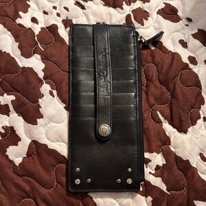 Harley-Davidson Black Leather Wristlet